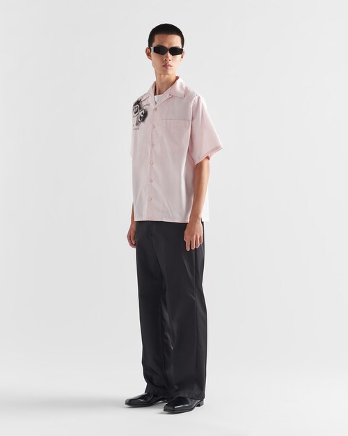 Prada 印花棉质短袖衬衫 2