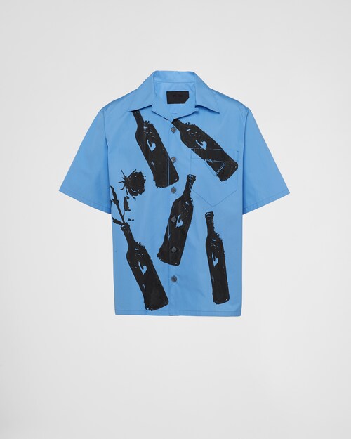 Prada Short-sleeved printed-cotton shirt 1