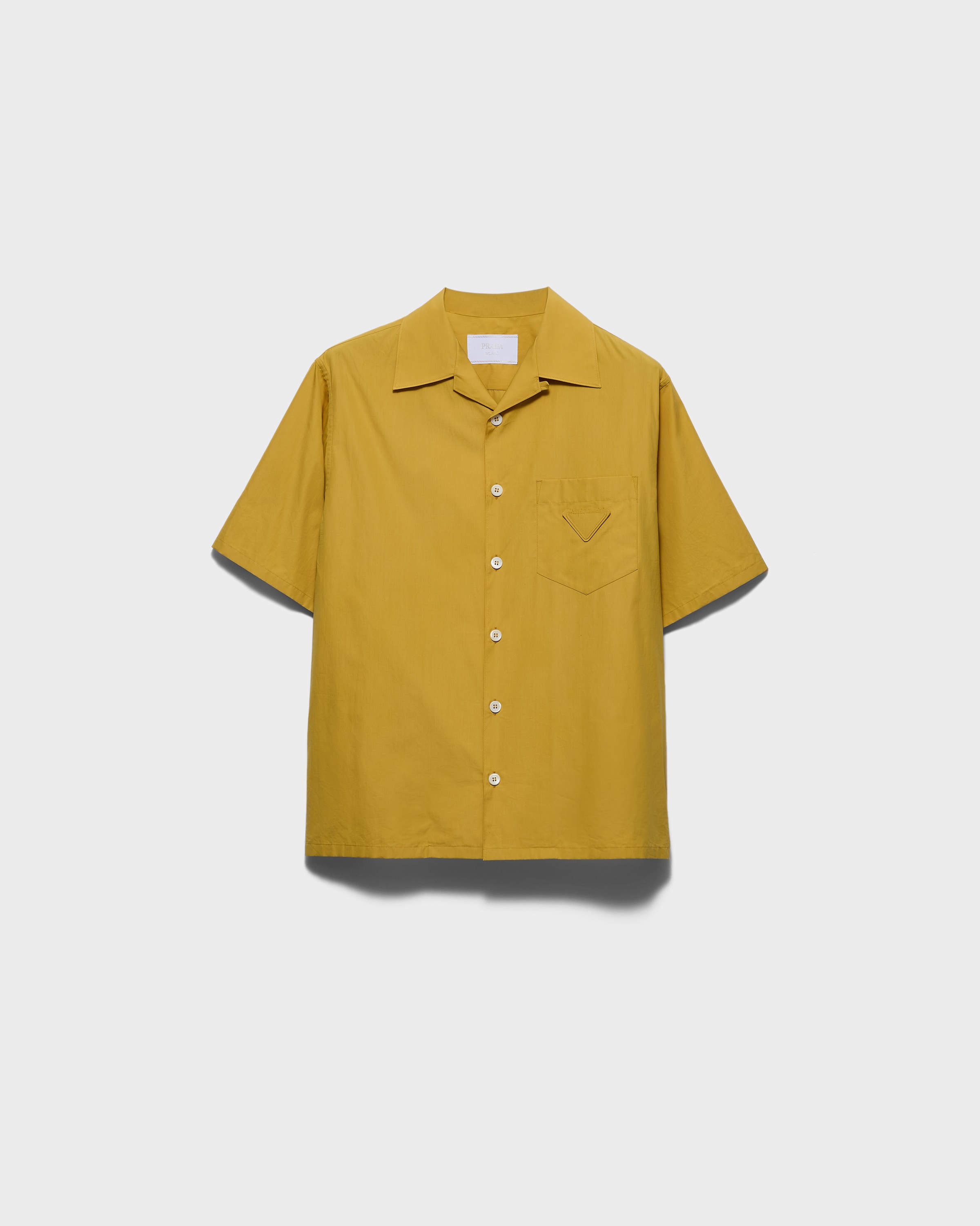 Mustard Cotton bowling shirt | PRADA