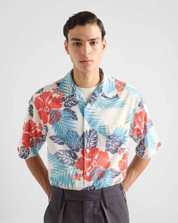 Bowling-Hemd aus bedruckter Baumwolle Bowling-Hemd aus bedruckter Baumwolle