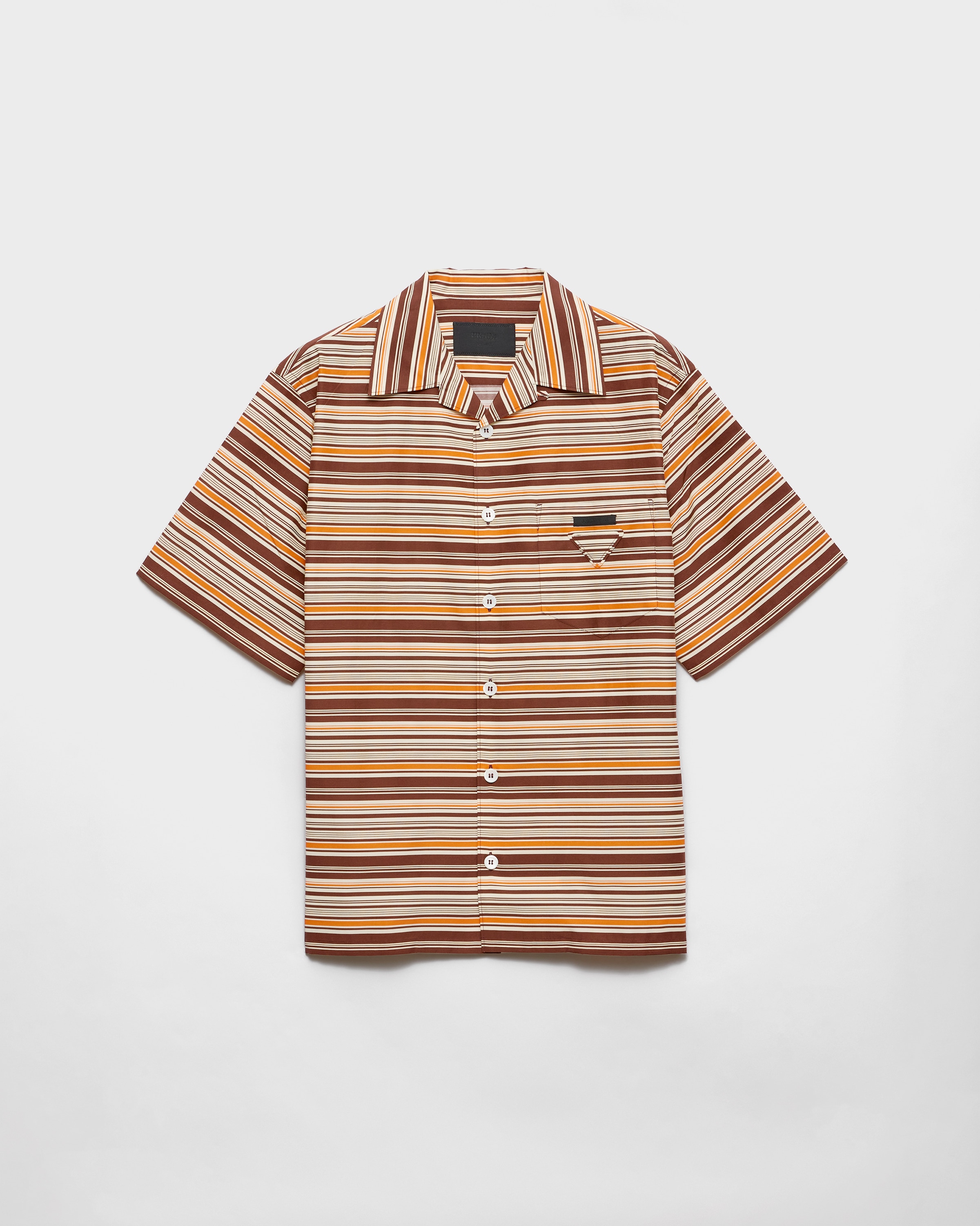 Sienna Striped Cotton Bowling Shirt | PRADA