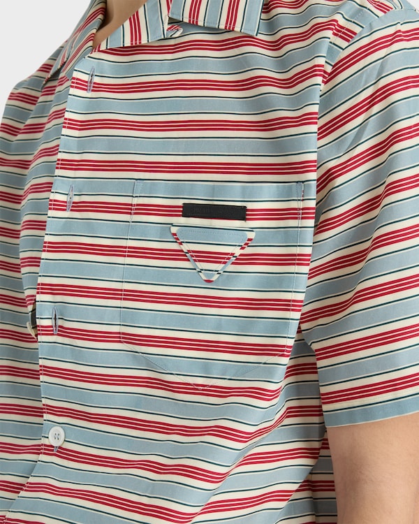 Chemise bowling en coton rayé Chemise bowling en coton rayé