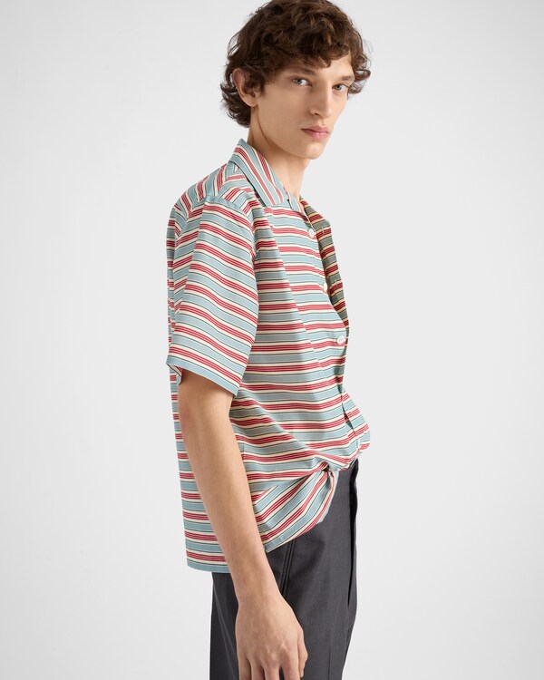 Chemise bowling en coton rayé Chemise bowling en coton rayé