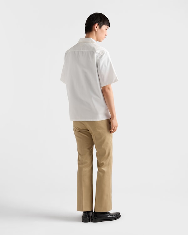 印花棉质保龄球衬衫 - 可可棕 印花棉质保龄球衬衫 - 可可棕