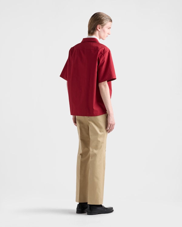 Cotton blend bowling shirt - Ruby Red Cotton blend bowling shirt - Ruby Red