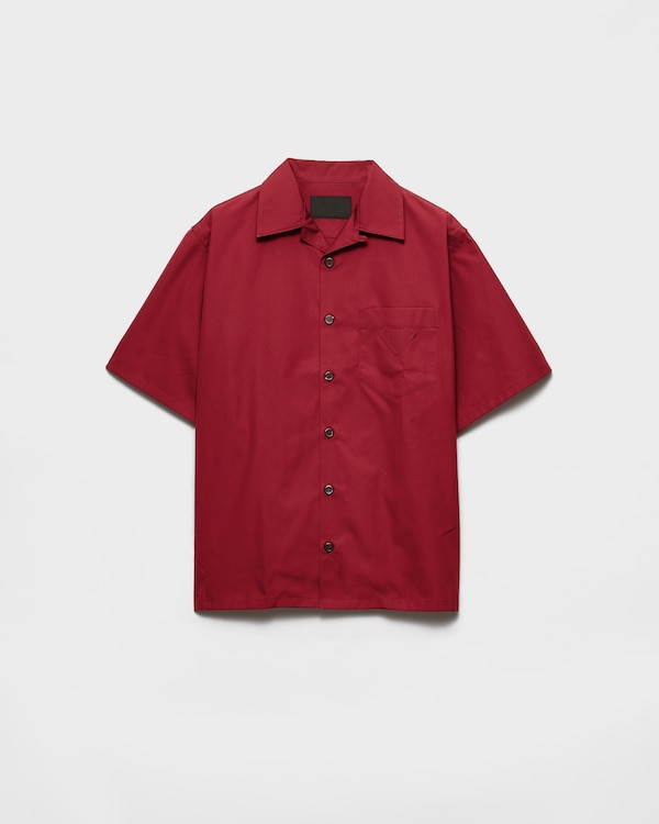 Cotton blend bowling shirt - Ruby Red Cotton blend bowling shirt - Ruby Red