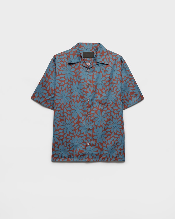 Camicia maniche corte in misto cotone - Granato/Ottanio Camicia maniche corte in misto cotone - Granato/Ottanio