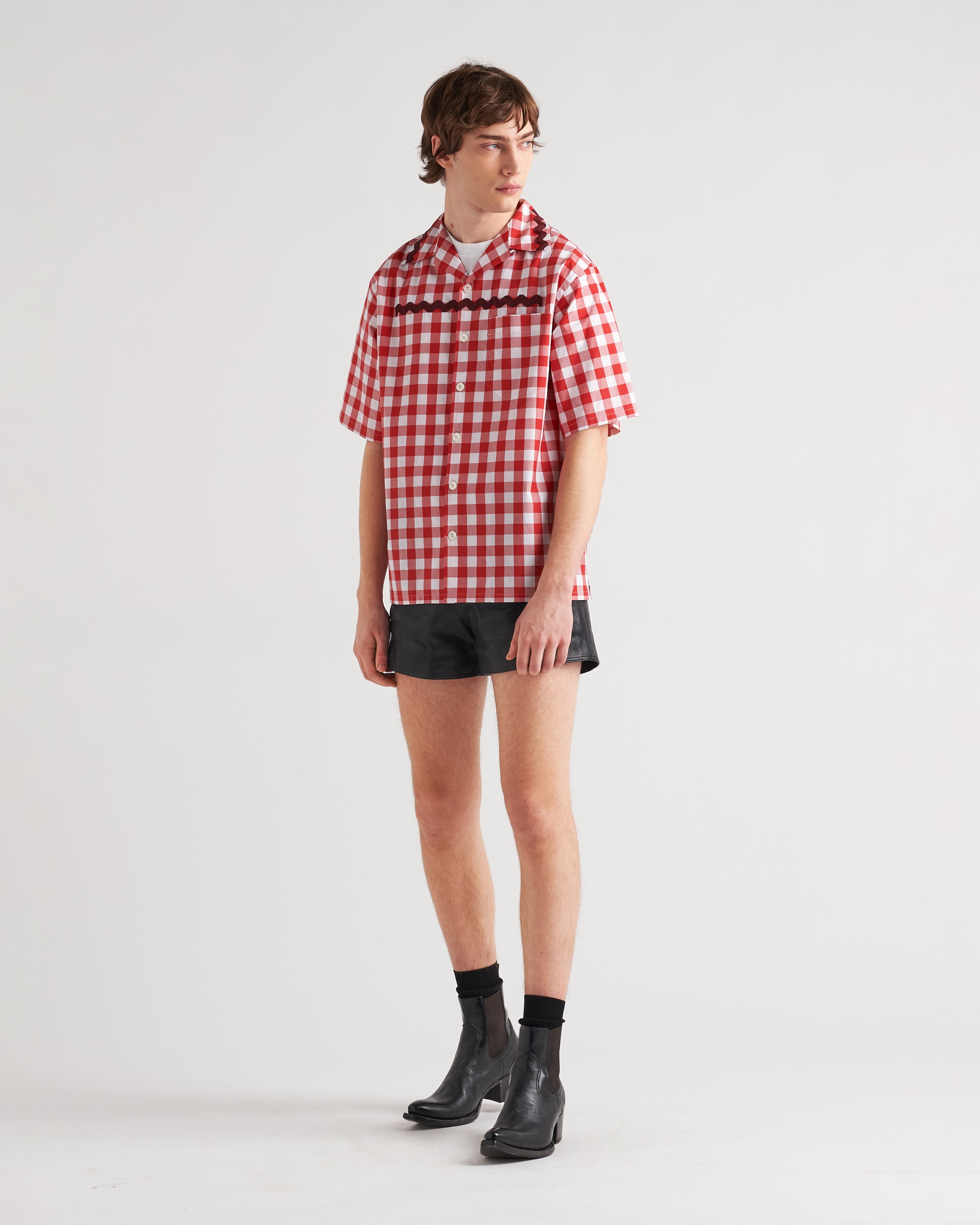 Prada Short\u002Dsleeved cotton shirt 2