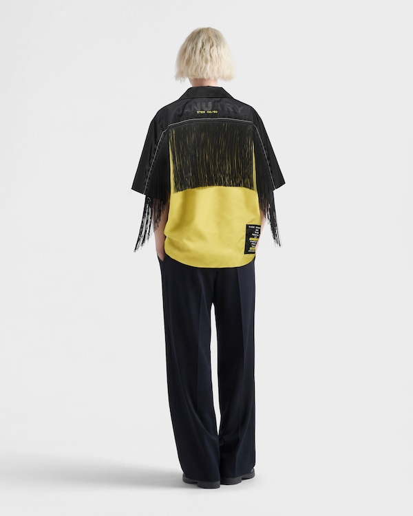 타임캡슐 리나일론 프린지 셔츠 - 유자 노랑 타임캡슐 리나일론 프린지 셔츠 - 유자 노랑