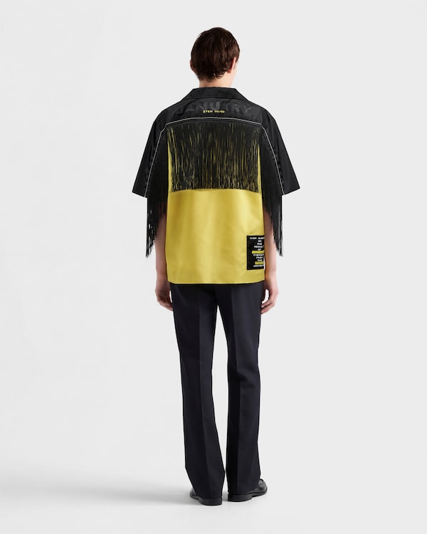 타임캡슐 리나일론 프린지 셔츠 - 유자 노랑 타임캡슐 리나일론 프린지 셔츠 - 유자 노랑