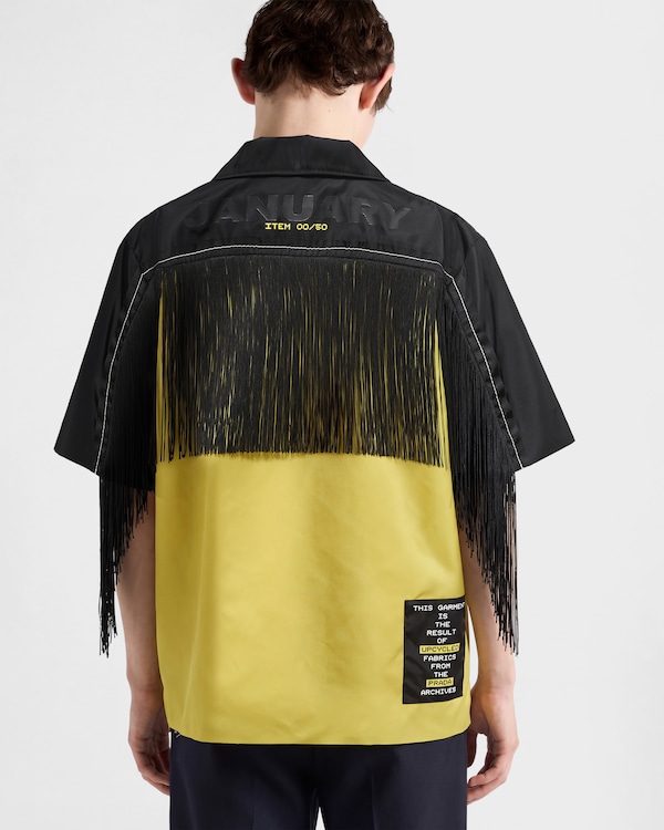 타임캡슐 리나일론 프린지 셔츠 - 유자 노랑 타임캡슐 리나일론 프린지 셔츠 - 유자 노랑