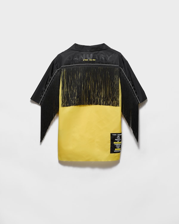 타임캡슐 리나일론 프린지 셔츠 - 유자 노랑 타임캡슐 리나일론 프린지 셔츠 - 유자 노랑