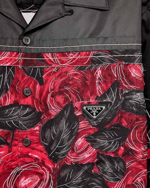 Timecapsule printed shirt with fringes - Red Timecapsule printed shirt with fringes - Red