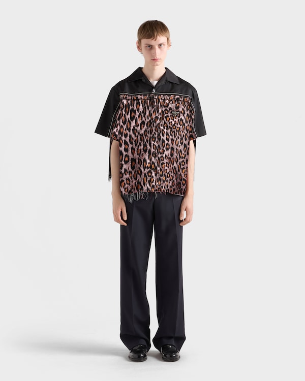 Timecapsule Hemd aus Wollgemisch mit Fransen - Rosa Timecapsule Hemd aus Wollgemisch mit Fransen - Rosa