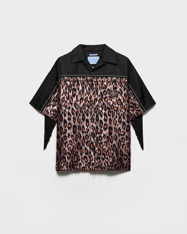 Timecapsule Hemd aus Wollgemisch mit Fransen - Rosa Timecapsule Hemd aus Wollgemisch mit Fransen - Rosa