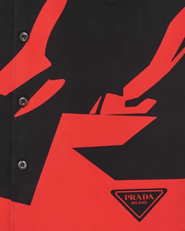 Timecapsule printed poplin shirt Timecapsule printed poplin shirt