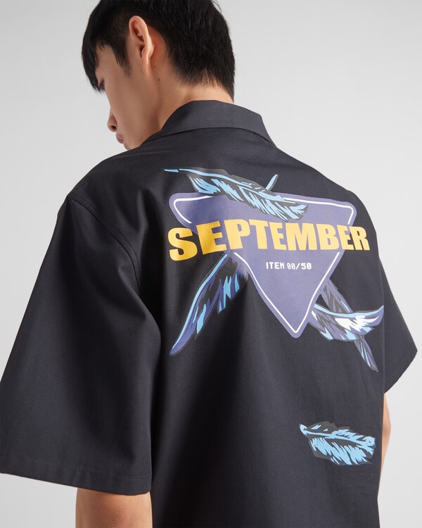 Chemise en popeline imprimée Timecapsule - Noir Chemise en popeline imprimée Timecapsule - Noir