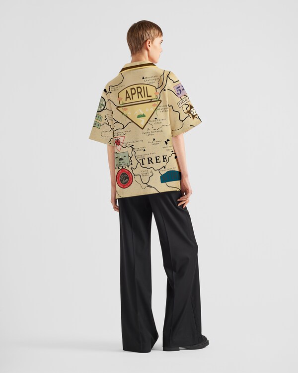 Timecapsule printed cotton shirt Timecapsule printed cotton shirt