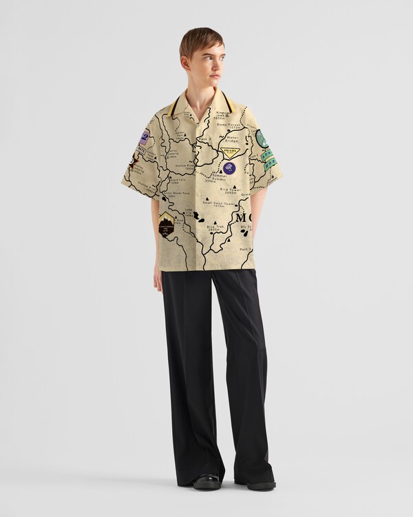 Timecapsule printed cotton shirt Timecapsule printed cotton shirt