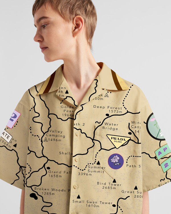 Timecapsule printed cotton shirt Timecapsule printed cotton shirt