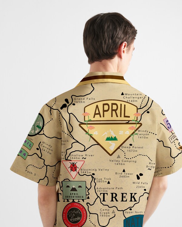 Timecapsule printed cotton shirt Timecapsule printed cotton shirt