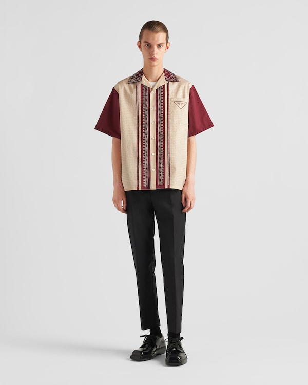 Timecapsule cotton shirt with appliqués Timecapsule cotton shirt with appliqués