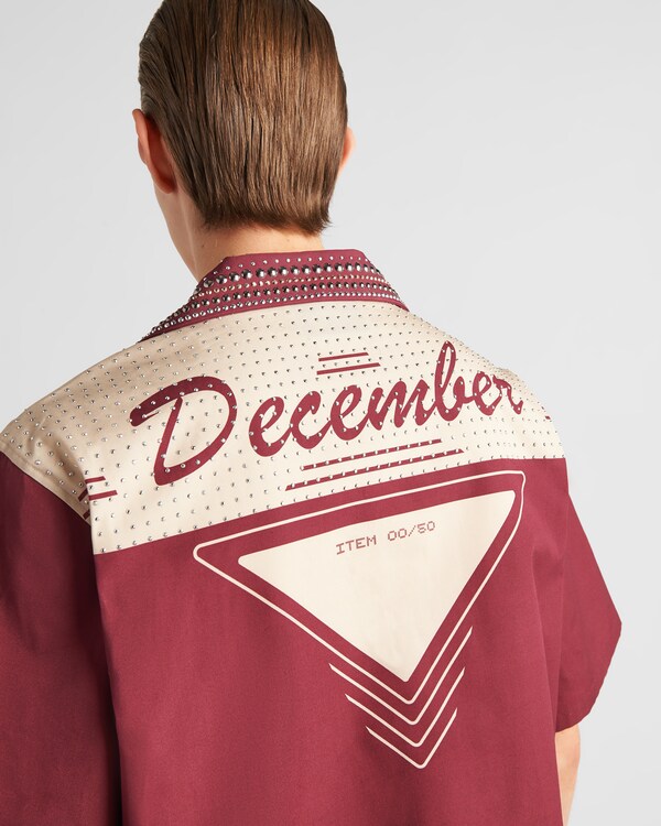 Timecapsule cotton shirt with appliqués Timecapsule cotton shirt with appliqués