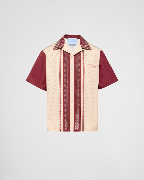 Timecapsule cotton shirt with appliqués Timecapsule cotton shirt with appliqués