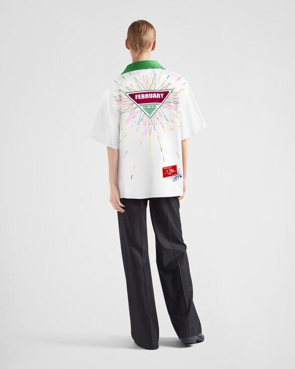 Camicia Timecapsule in cotone stampato - Naturale Camicia Timecapsule in cotone stampato - Naturale