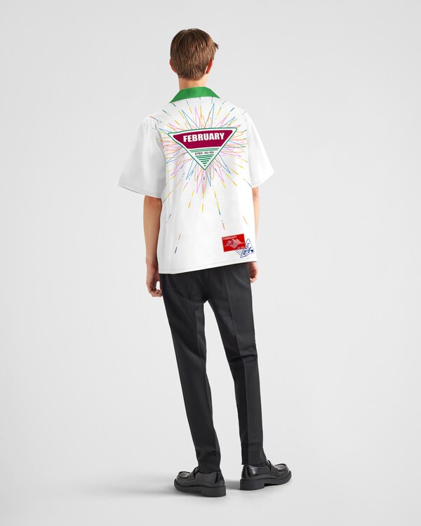 Camicia Timecapsule in cotone stampato - Naturale Camicia Timecapsule in cotone stampato - Naturale