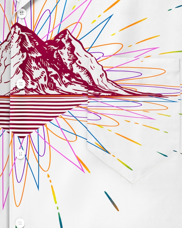 Camicia Timecapsule in cotone stampato - Naturale Camicia Timecapsule in cotone stampato - Naturale