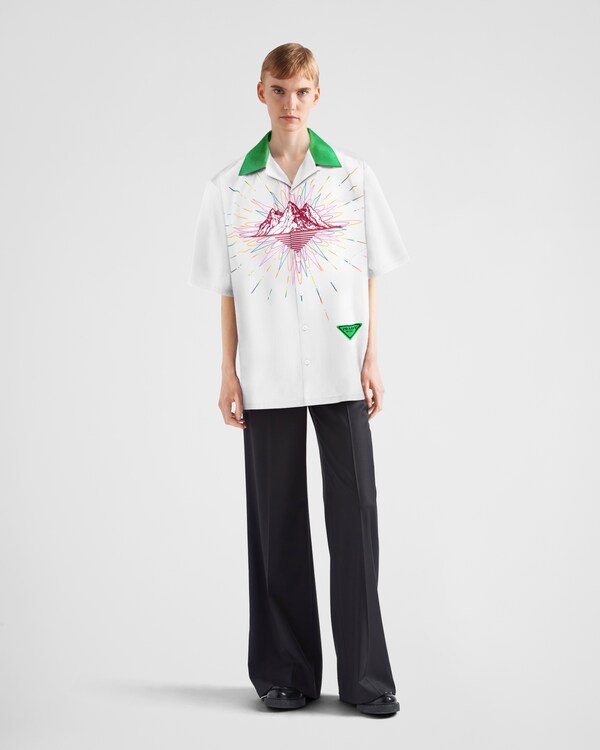 Camicia Timecapsule in cotone stampato - Naturale Camicia Timecapsule in cotone stampato - Naturale