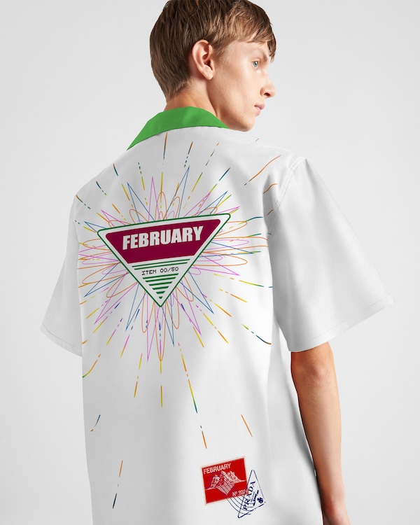 Camicia Timecapsule in cotone stampato - Naturale Camicia Timecapsule in cotone stampato - Naturale