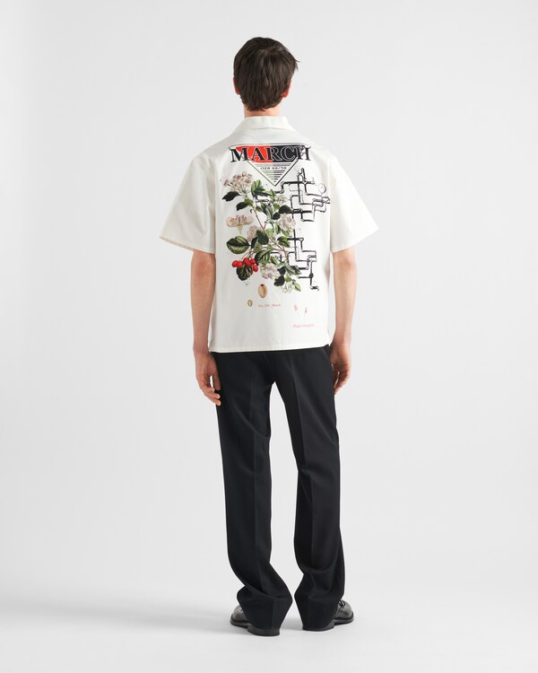 قميص بطبعة "Timecapsule" قطني - أبيض قميص بطبعة "Timecapsule" قطني - أبيض