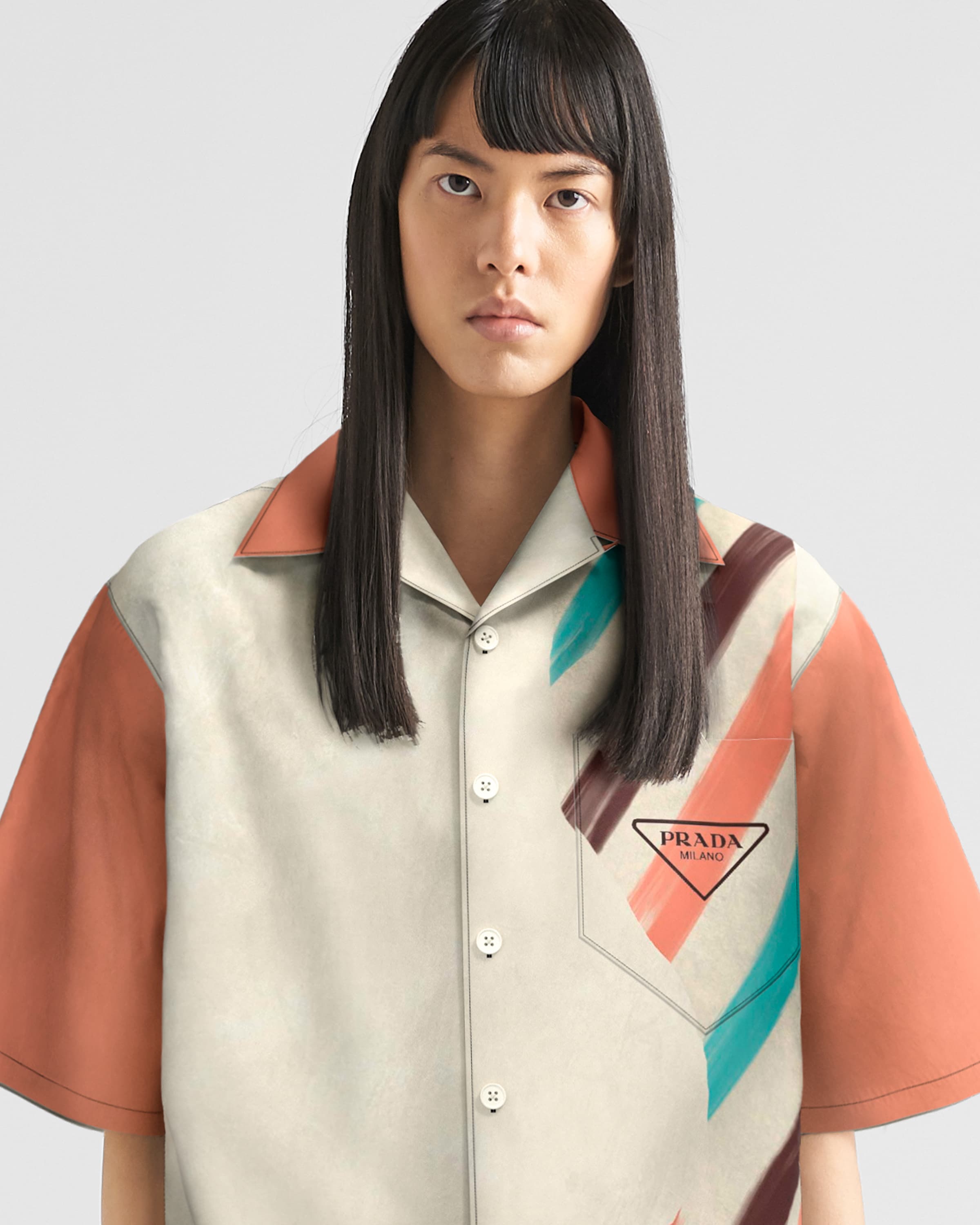 Timecapsule printed cotton shirt
