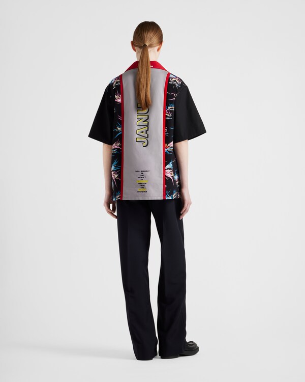 타임캡슐 프린티드 코튼 셔츠 - 블랙 타임캡슐 프린티드 코튼 셔츠 - 블랙