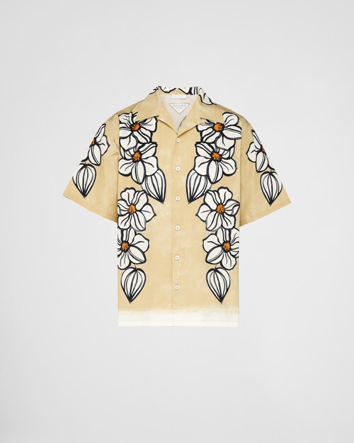 Prada Camicia maniche corte in cotone stampata 1