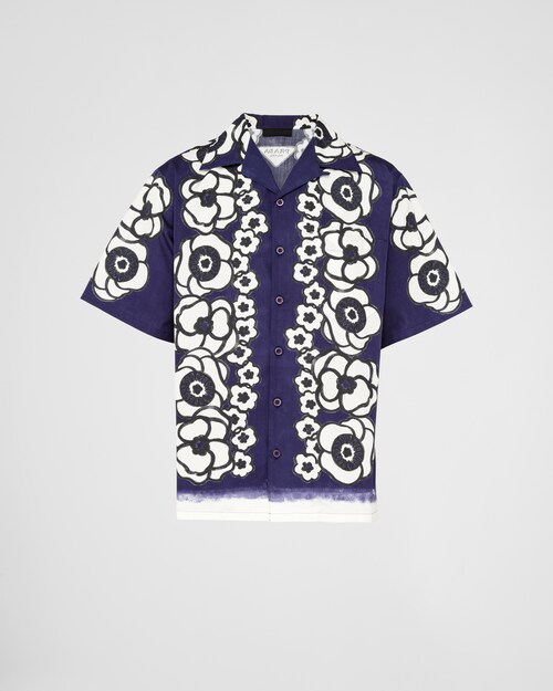 Prada Chemise à manches courtes en coton 1