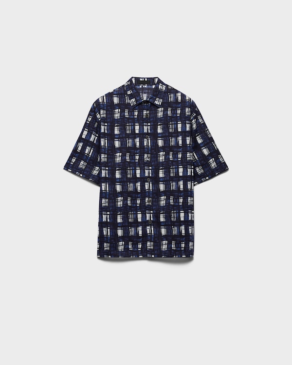 ホワイト ストレッチポプリン シャツ | PRADA