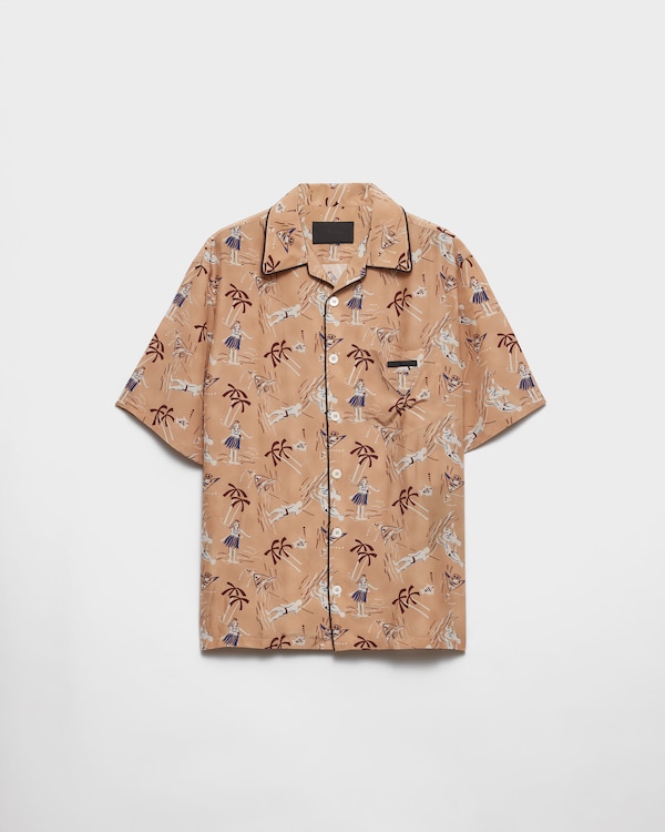 【日本入手困難】プラダ Short-sleeved cotton shirt シャツ 日本入手困難】プラダ Short-sleeved cotton shirt シャツ