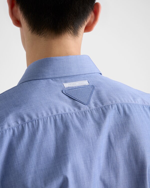 Short-sleeved cotton shirt - Navy Short-sleeved cotton shirt - Navy