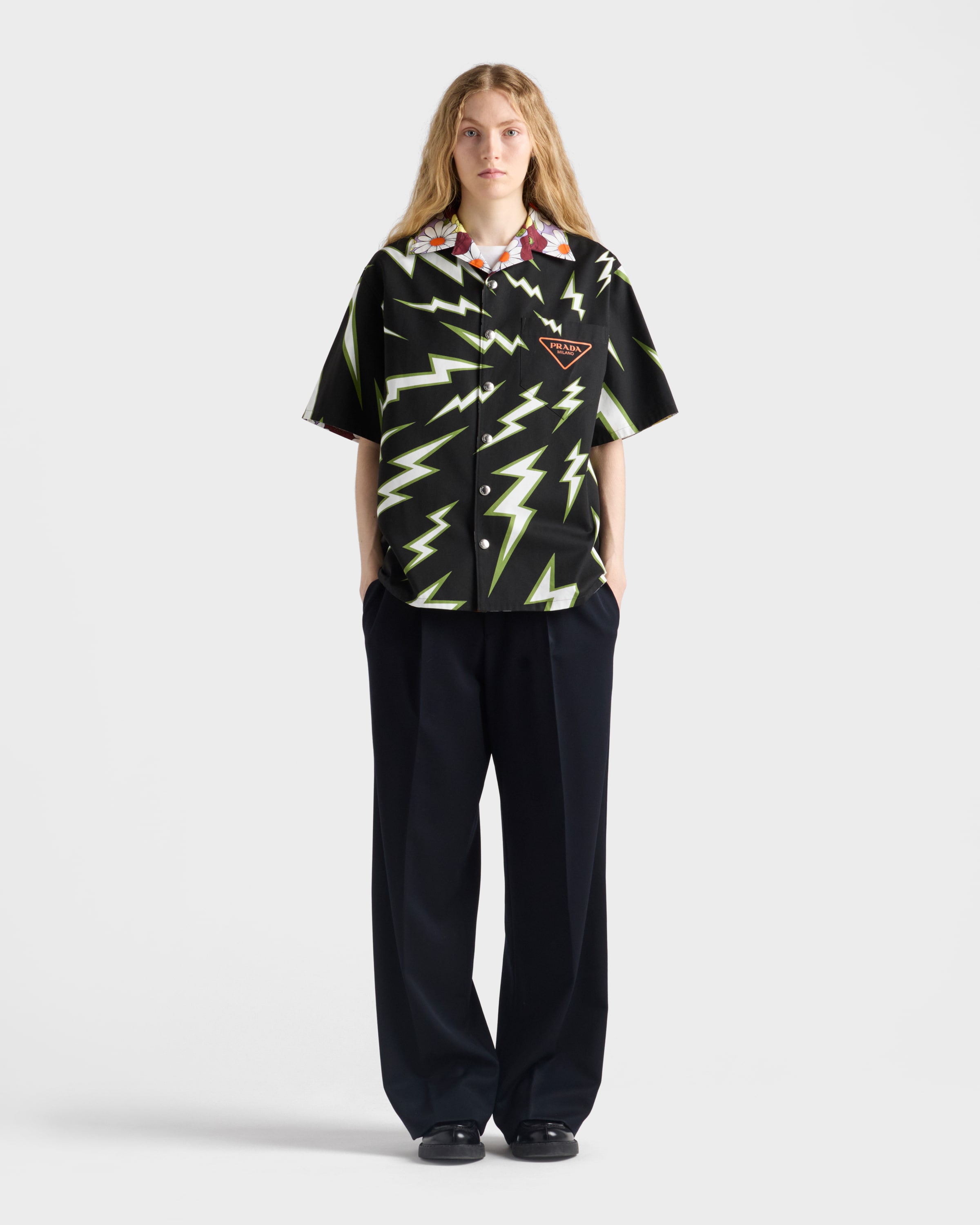 Timecapsule printed cotton shirt