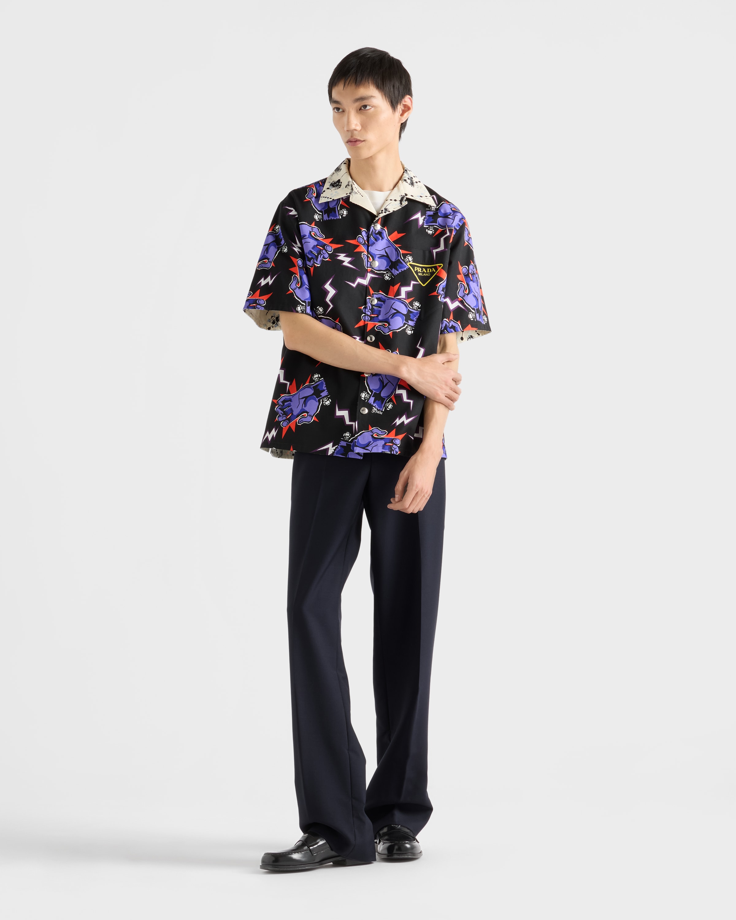 Timecapsule printed cotton shirt