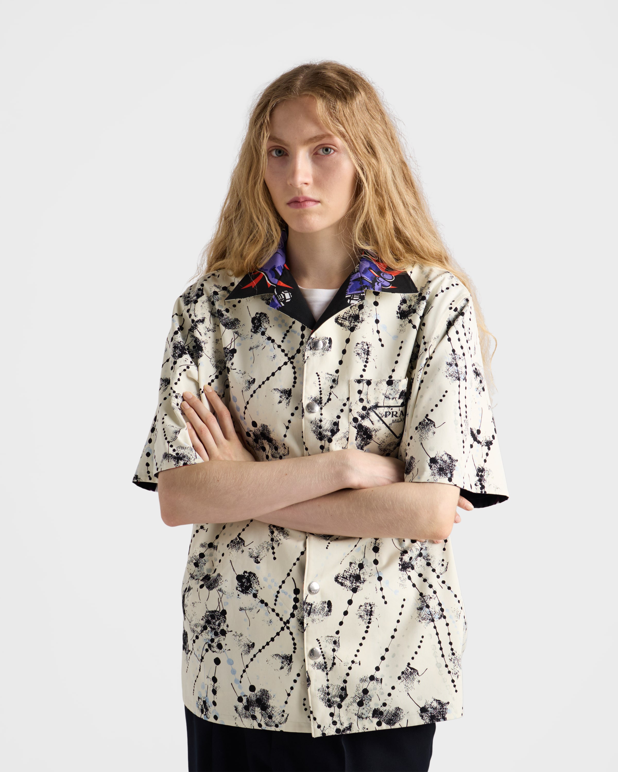 Timecapsule printed cotton shirt
