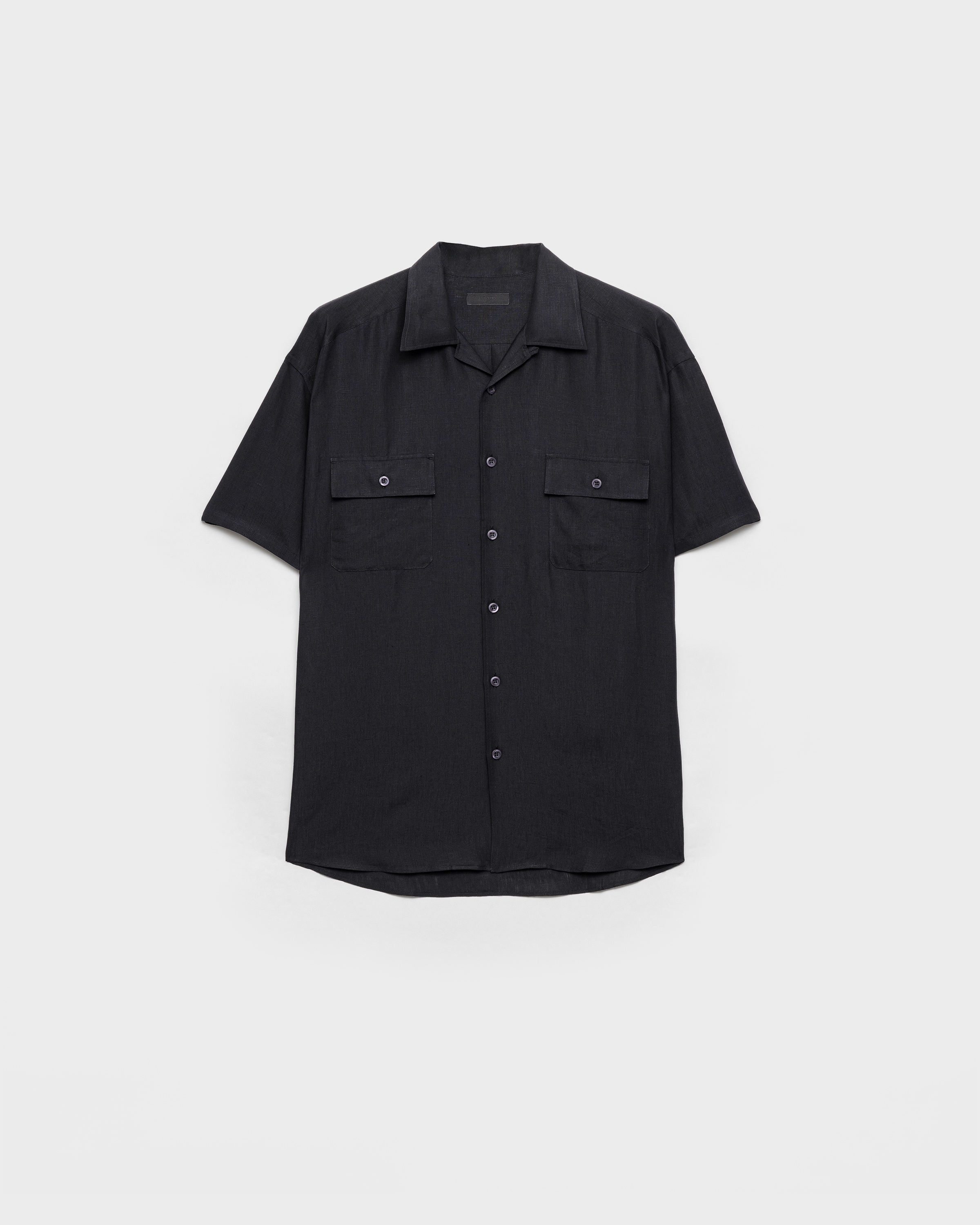 Black Linen shirt | PRADA - United States