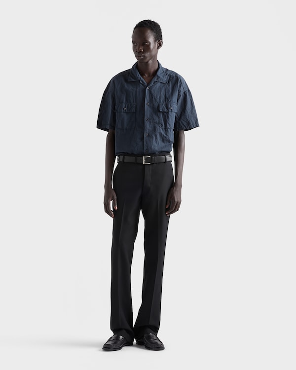 Cotton blend shirt - Navy Cotton blend shirt - Navy