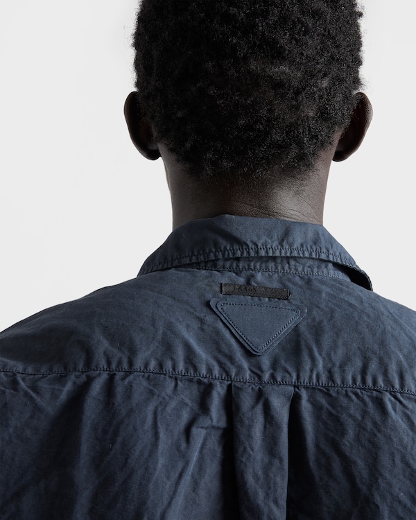 Cotton blend shirt - Navy Cotton blend shirt - Navy