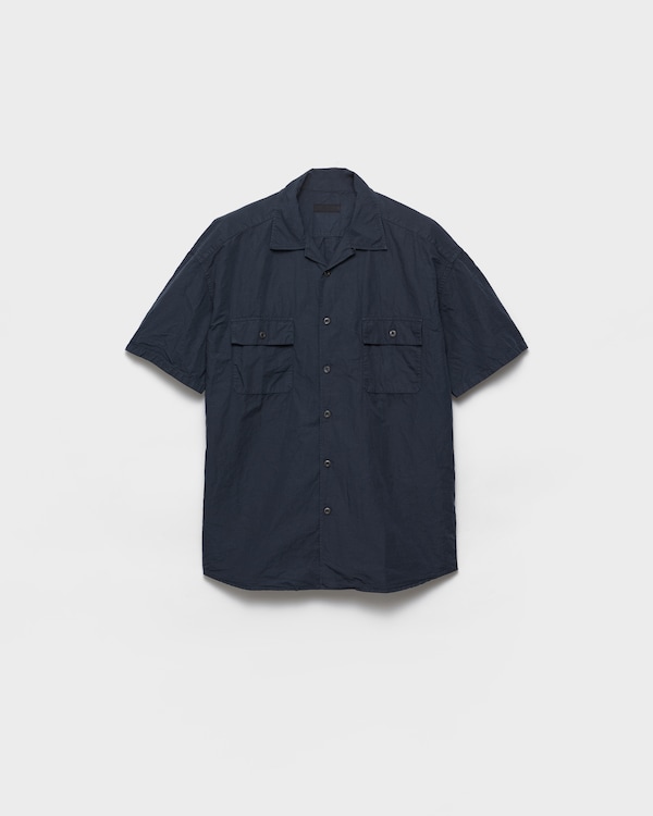 Cotton blend shirt - Navy Cotton blend shirt - Navy