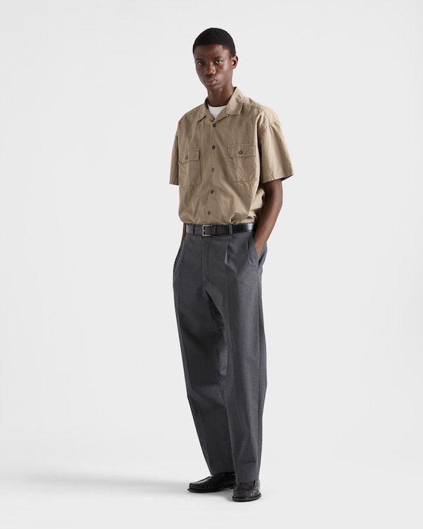 Chemise en mélange de coton - Gris argile Chemise en mélange de coton - Gris argile