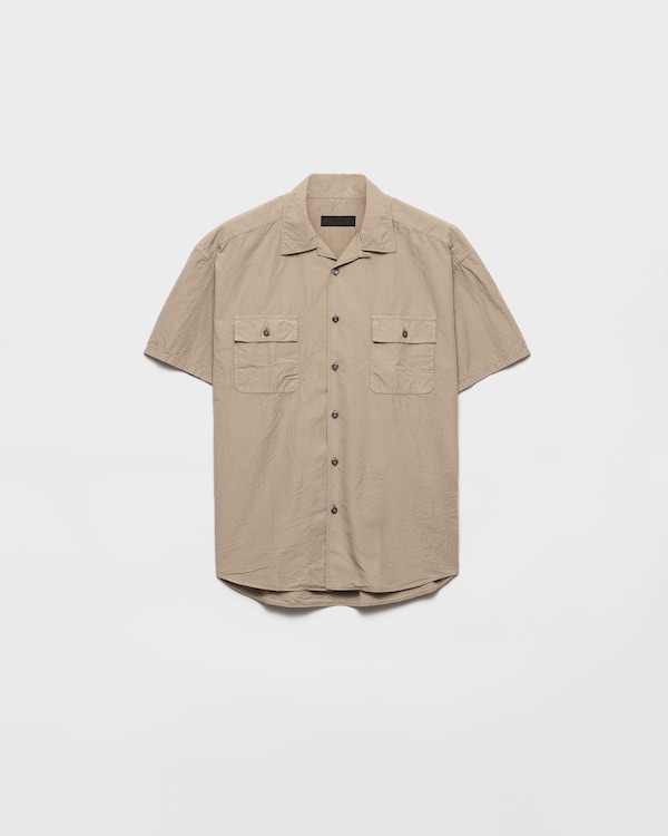 Chemise en mélange de coton - Gris argile Chemise en mélange de coton - Gris argile